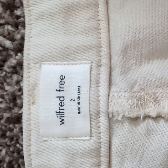 Aritzia Wilfred Free Modern Cargo Pants High Waist Twill Cream Size 2 - Picture 5 of 16